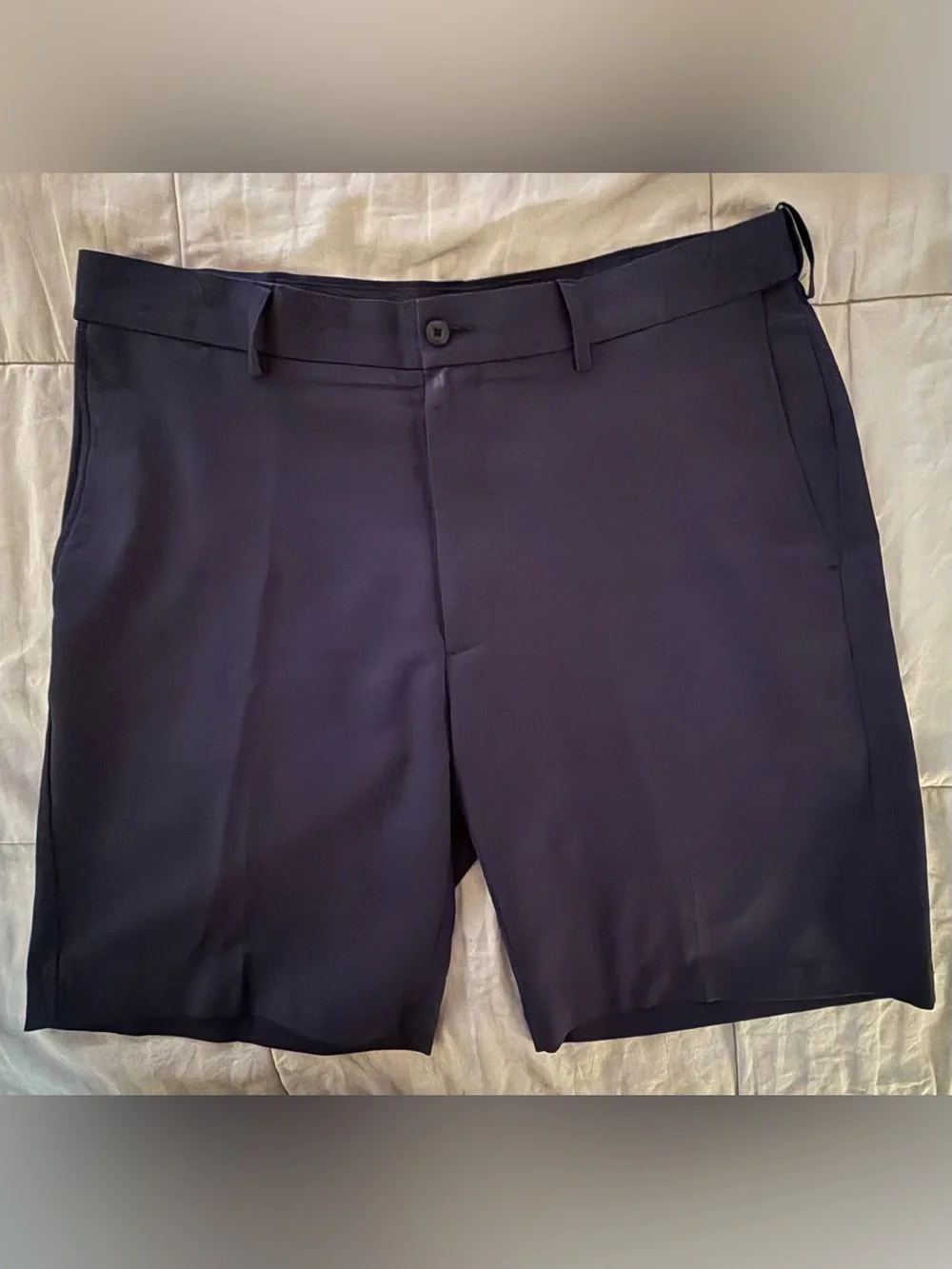 PGA Tour Navy Flat-Front Men's Shorts